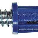 The Hillman Group 5063 Blue Ribbed Plastic Anchors