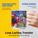 Printers Jack Water Slide Decal Paper Inkjet WHITE 20 Sheets A4 Size Premium Water-Slide Transfer Paper Printable Water Slide Decals for Tumblers, Mugs, Glasses DIY