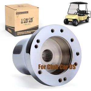 10L0L Golf Cart Steering Wheel Adapter Fits Club Car DS 5-6 Holes Golf Cart Steering Wheel - Sliver