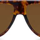 Retro Aviator Sunglasses for Women Men Trendy 70s Vintage Plastic Square Eyewear Tinted Lenses Sunnies