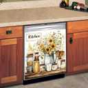 Dishwasher Magnet Cover, 23" x 26" Reusable Kitchen Appliance Decor
