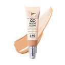 IT Cosmetics CC+ Nude Glow - Medium Coverage Foundation with SPF 40 & Brightening Glow Serum, Lightweight Skin Tint, 2% Niacinamide + Hyaluronic Acid, Up to 24H Hydration, Normal/Dry Skin - 1.08 fl oz
