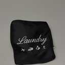 JHX Travel Laundry Bag XL, Extra large Dirty Clothes Organizer【Upgraded】with Handles and Aluminum Carabiner for Travel, Camp, Fitness, and Students (Thickened - Black) 32"H x 23"W