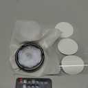 Battery Operated Puck Lights with Remote LED Under Cabinet Lighting Wireless Stick on Lights Color Changing Timer Tap Lights for Cabinets Shelves Closets Display Case - 2Pack Black