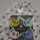 Tommee Tippee Ultra-Light Silicone Pacifier, 6-18 Months, Symmetrical One-Piece Design, BPA-Free Silicone Binkies, Pink/Violet/Yellow, Pack of 4