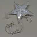 Christmas Tree Topper Star, 8.7" 31 LED Christmas Tree Decoration Lights, AA Battery Powered Small Xmas Tree Decor for Christmas, Scene Decor, Festivals Decor (Warm White)