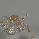 80 Pieces Rhinestone Buttons - Faux Pearl, Flat Back Flower Rhinestone Buttons for Jewelry Making, DIY Craft, Wedding, Party, Home Decoration, Hair Accessory (Vintage Style)