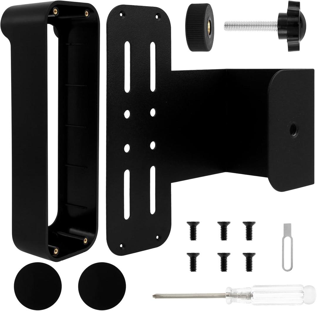 Video Doorbell Mount No Drill Doorbell Mounting Bracket Theft Wireless Doorbell Door Holder Bracket Camera Doorbell Mount Doorbell Bracket Holder for Houses Apartments Rentals Dormitories (Black)