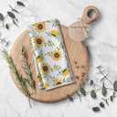 2 x Sunny Kitchen Towels for Mom-Sunflower Absorbent Microfiber Dish Towel,Great Gift for Hostess,New Home,Women,Friends,Housewarming on Birthday Christmas Mother's Day 16" x 24