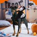 Dog Halloween Saddle Costume Dog Ghost Riding Costume Pet Transformation Ghost Clothes Halloween Cosplay Party Dressing Up Outfit for Small Medium Dogs Cats (Large)