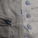 2-Pack Mini Crib Sheets Fitted - 38x26 Pack N Play Sheets for Pack and Play Mattress, Organic Cotton, Soft & Breathable Playard Bedding, Neutral Mini Toddler Bed Cover for Boys, Girls (Cosmo)