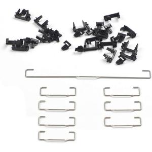 Costar Style Plate-Mounted Costar Stabilizers Balancing Pole Raised Wire 6.25u 2u for MX Mechanical Keyboard Filco (Kit 2 for 96 104 Keyboard)