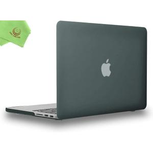 UESWILL Smooth Matte Hard Shell Case Cover Compatible with MacBook Pro 13 inch with Retina Display (No CD-ROM,No USB-C) (Model: A1502/A1425, Version Late 2012/2013 / 2014 / Early 2015), Midnight Green