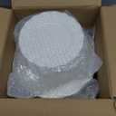 120PCS Ivory White Plastic Plates, Heavy Duty Disposable Party Plate with Gold Rim, Fancy 60 Dinner & 60 Dessert Plates for Parties and Wedding
