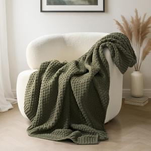 EVERGRACE Olive Green Blanket