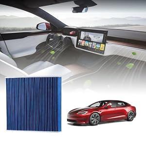BASENOR Activated Cabin Air Filter for 2026-2022 Tesla Model S Model X