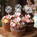 150 PCS Acrylic Cupcake Toppers, Round DIY Clear Blank Personalized Cake Stick Toppers 2 Inch for Birthday Festival Baby Shower Wedding Engagement Party Cake Decoration