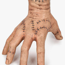 Thing Hand Wed Addams Family Fake Cosplay Hand Scary Props Decorations Gift for Fans, Accessories for Halloween Easter Gifts Beige