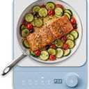 Elite Gourmet Slim Portable Induction Cooktop, 1500W Countertop Burner with 10 Power Levels & Temperature Control (140F465F), Ultra-Slim 2" Design, Digital Touch Controls, Timer & Child Lock