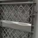 MYPET North States Paws Portable Pet Gate: 26-40" Wide. Pressure Mount. No Tools Needed. Made in USA, 23" Tall, Expandable, Durable Dog Gates for Doorways, Fieldstone Gray