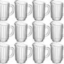 OCS Parts Pro Series 12-Pack 60-Ounce Plastic Pitchers | Clear, Heavy Duty Pitchers with Enhanced Grip and Pour Spout | Classic Restaurant Carafe Pitcher for Water, Juice, Beer, and Iced Tea