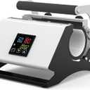 MYLIFE Tumbler Heat Press Machine Sublimation Mug Heat Press for 30oz 20oz 16oz Straight Blank Skinny Tumblers 11oz 10oz Ceramic Mugs Glasses DIY Heat Transfer Print Gifts for Families (White)