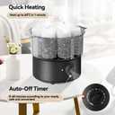 Mini Hot Towel Warmer - 1 min Steam & 60 in 20mins, Towel Steamer for Facials/Barber/Massage, Portable 2.4lbs Small Heater for Home Spa/Bathroom/Light Salon Use (Black-X-Small)