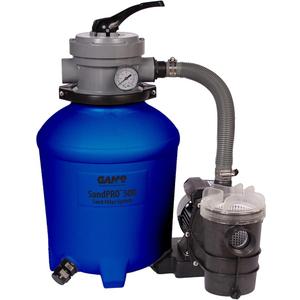 Game SandPRO Sand Filter Pump for Above Ground Pool - 50D Series, 0.5HP, 40 GPM Flow Rate, Compatible with Intex & Bestway, 24"x18", Blue