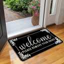 Shoes Off Doormat 17 x 30 Inch Please Take Your Shoes Off Doormat Indoor and Outdoor Personalized Water Absorbent Mats for Home Indoor Bathroom Living Room