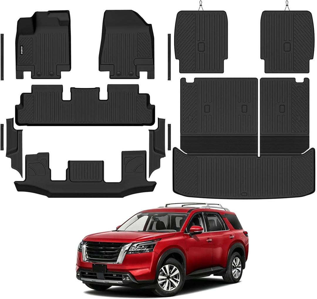 Naibeve Floor Mats for 2022-2026 Nissan Pathfinder 7 Seats