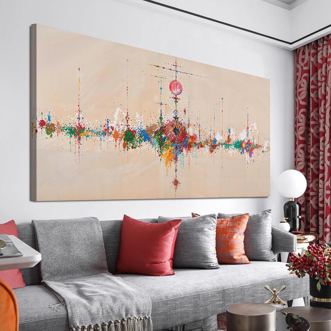 Canvas Wall Art Decor Wall Art Pictures for Living Room Artwork for Walls Abstract Colorful Wall Art Prints Abstract Canvas Art Wall Decor Hallway Wall Art Decorations Bedroom Home Decor 20" X 40"