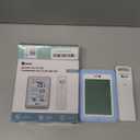 Indoor Outdoor Thermometer Wireless Weather Station, Temperature Humidity Monitor Battery Powered with 330ft Range Remote Sensor and Backlight DisplayLight Blue