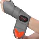 Cordless Heated Wrist Massager for Carpal Tunnel, Heated Wrist Brace, Wrist Heating Pad Wrap for Pain Relief, Wrist Hand Heating Pad, Hand Massager with Heat, Red Light for Carpal Tunnel, Gray