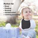 8-Pack Organic Baby Bibs for Boys, Girls - Soft Cotton Drooling and Teething Bibs for Baby Girl & Boy, Extra Absorbent, Easy to Clean & Put On for Toddler, Newborn, Infant 0-24 Months (Basics)