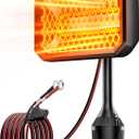 Golf Cart Heater, Battery Operated Heater for Golf Cart Accessories, 48V Electric Heaters, 400W Safe & Quiet Carbon Fiber Heating, Compatible with Club Car/Yamaha/EZGO