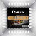 Stainless Steel Grill Basket, Large 12 Inches BBQ Accessories for Vegetable, Shrimps, Kabobs,Work for All Grill by DIMESHY