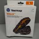 Yaktrax Walk Traction Cleats - 360-Degree Grip on Snow, Ice, & Multi-terrain Surfaces - Elastic Outer Band w/ Easy-On/Off Heel Tab & 1.2mm Zinc-coated Steel Coils - Abrasion & Rust Resistant - Unisex (Large)