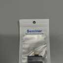 Seminer USB C OTG Adapter, Type C 100W PD Charging USB C to Dual USB C Splitter for iPhone 15 Pro Max, Google TV Chromecast 2020, MacBook, Samsung Galaxy S22/ S23(Gray)