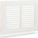 PermaFlow PF14 Permanent Flush Mount Air Return Vent Cover 14" x 8" by Luxairy Vents - Paintable, Durable Cement Board & Galvanized Steel, for Ceilings & Walls, No Visible Grille