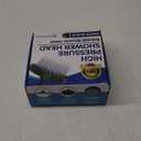 High Pressure Shower Head - Anti-Clogging Silicone Nozzles - 2.5 GPM Removable Restrictor - Easy to Clean Adjustable Replacement - easy to install with Plumbers Tape - 6 inch - Matte Black Finish