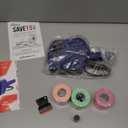 Perco Lite 1 Line Price Gun with Labels Kit - Includes 1 White Roll, 6 Multicolored Rolls, 2 Ink Rollers, 1 Ink roll and Labels Pre-Loaded