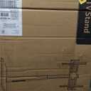 WALI Floor TV Stand with Power Outlet, Tall TV Stand Mount for 32-75 inch TV up to 110 lbs, Swivel and Height Adjustable TV Stands with Wood Base for Bedroom, Office(TVDVD-7P), Black