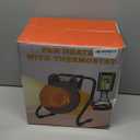 Greenhouse Heater with Thermostat, 1500W Outdoor Heaters for Patio, Fast Heating, Overheat Protection, Electric Space Heaters for Greenhouse, Grow Tent, Patio, Garage, IndoorYellow