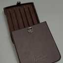 Cigar Case with Cutter, 2-in-1 Portable Cigar Travel Holder for 6 Cigars, Premium Cigar Accessories Gift Set for Men, Fathers, and Business Trips