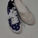 Women Star Pattern Lace-Up Front Canvas Shoes, Sporty Sneakers 6