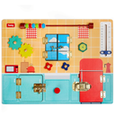 Toddler Busy Board - Montessori Busy Boards for Toddlers with Latches Doors & Lock Puzzles - Wooden Educational Learning Latch Toy for Kids 2 3 4 Year Old - Sensory Fine Motor Skills Activity