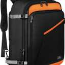 MATEIN Carry on Backpack for Airplanes, Expandable Travel Backpack Airline Approved with Hidden Shoulder Strap for Men Women, Lightweight Casual Daypack Bags for Travelling, Camping, Business (Brown Black)