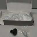 Amerdeco 10 Pack Matte Black Cabinet Knobs 1.3 Inch(32mm) Single Hole Zinc Solid Kitchen Cabinet Handles Round Cabinet Drawer Pulls