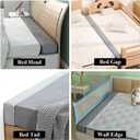 Bed Gap Filler for Headboard Space Filler Bed Crack Pillow Stopper Wall Side Mattress Extender Memory Foam Mattress Gap Filler Queen Bed 59x4x6 Inches