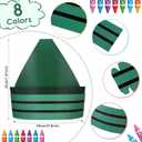 4 x 8 Pcs Crayon Hat Halloween for Adult Costumes Gnome Hats Crayon Paper Cap Graduation Dwarf Cone Fairy Dunce Cap Colorful Gifts Birthday Party Accessory for Favors Supplies Costume Cosplay